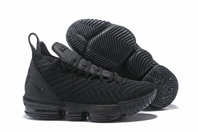 Nike Lebron James 16 Air Cushion Shoes Black Warrior